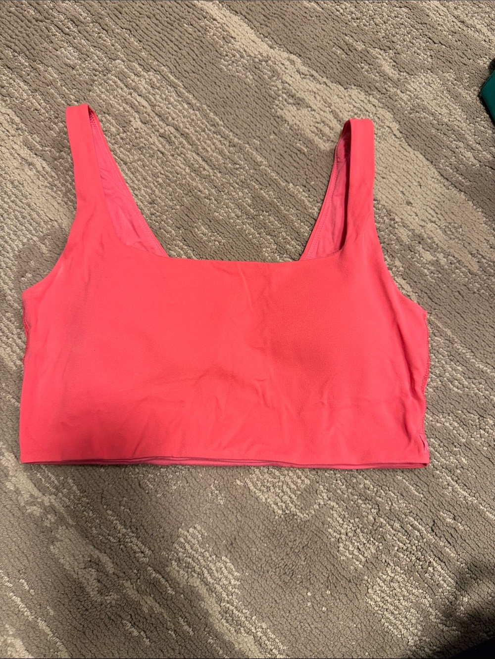 lululemon athletica Coral Pink Square-Neck Sports Bralette